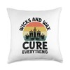 Wicks And Wax Cure Everything Candle Maker Wax Throw Pillow