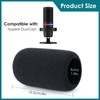 YOUSHARES Foam Windscreen Compatible with HyperX Duo Cast Microphone -