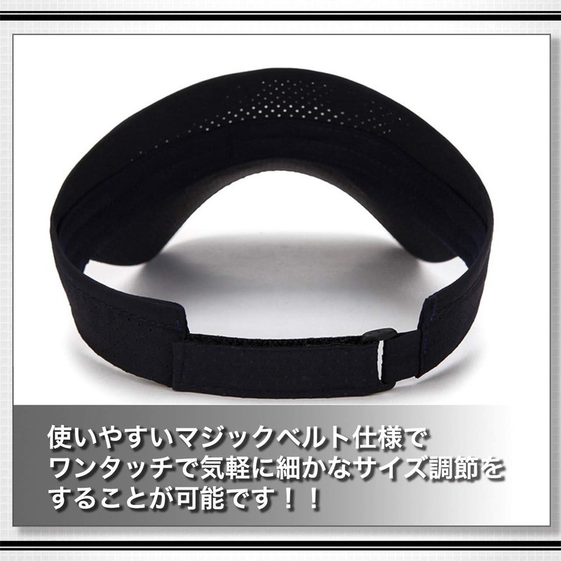 WHITE FANG CA178 Mesh Visor Sun Visor Solid Golf Running