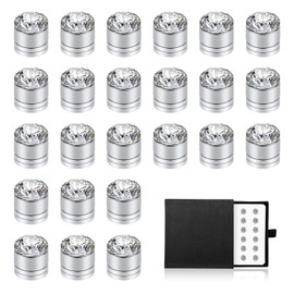 24pcs Veil Weights Wedding Magnetic Diamonds, Bridal Veil Weights Rhinestone Veil Weights Hijab Magnets for Women Girls Clothes Scarves Wedding Dress Accessories
