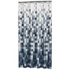 Sealskin Pixel Shower Curtain, Polyester, Black, 180 x 200 cm