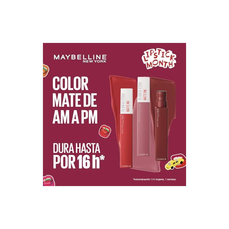 Maybelline 5 pack labiales liquidos matte larga duracion superstay matte