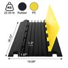 Cord Protector Driveway Ramp 36.3"×19.7"×2", 40000 lbs Heavy Duty Rubber