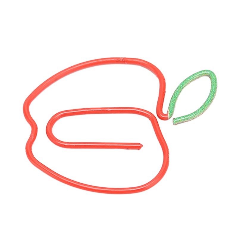 100pcs Cute Paper Clips Rust Proof Plating Prevent Slip Decorative