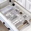 AUTUUCKEE 7pcs Clear Drawer Organizer, 4 Sizes Stackable Makeup Drawer