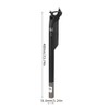 Black Lightweight Carbon Fiber Bike Seat Post Mountain Road Bikes