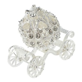 STOBOK 1pc Pumpkin Car Decoration Crystal Pumpkin Desk Topper for Car Decoraciones para Salas De Casa Princess Pumpkin Carriage Pumpkin Slippers Pumpkin Cart Dining Table Jewelry