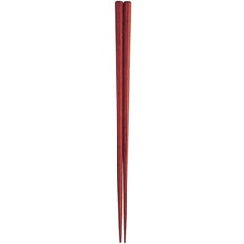 Kawai 118802 Edo Karaki Chopsticks Octagonal Chopsticks Vermilion, 9.1 inches (23 cm)
