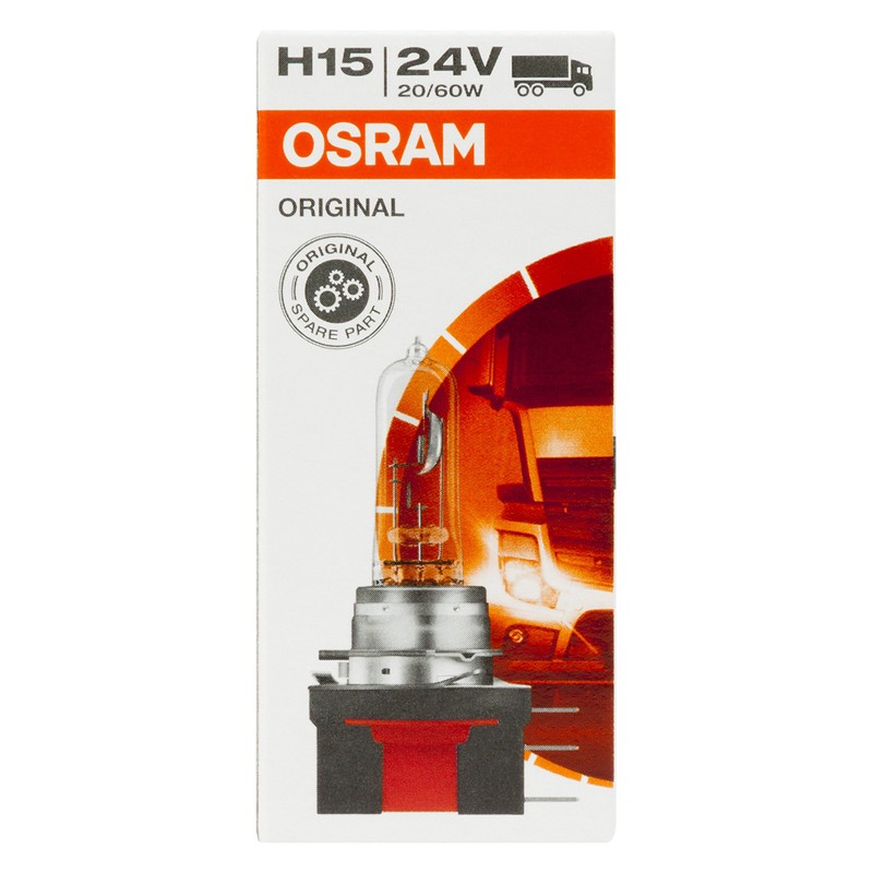 OSRAM 64177 Truck H15 Bulb Standard in Folded Boxes, 24