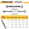 RiaYer 5PCS M5 Hook & Eye Turnbuckle 304 Stainless Steel