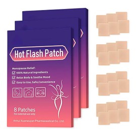 Parches de Alivio para la Menopausia Parches de Terapia Parches Naturales para Sofocos para Ayuda para Dormir y Noches Reparadoras - Alivia Sofocos, Sequedad, Sudoración Excesiva - Soporte