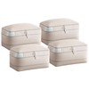 Homsorout Compression Storage Bags for Comforters - 4 Pack Long