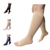 Ziperior 8-15 mmHg Sheer Compression Calf Shin Leg Ultra Thin