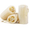 Esponja de lufa egipcia natural paquete de 2 exfoliante corporal