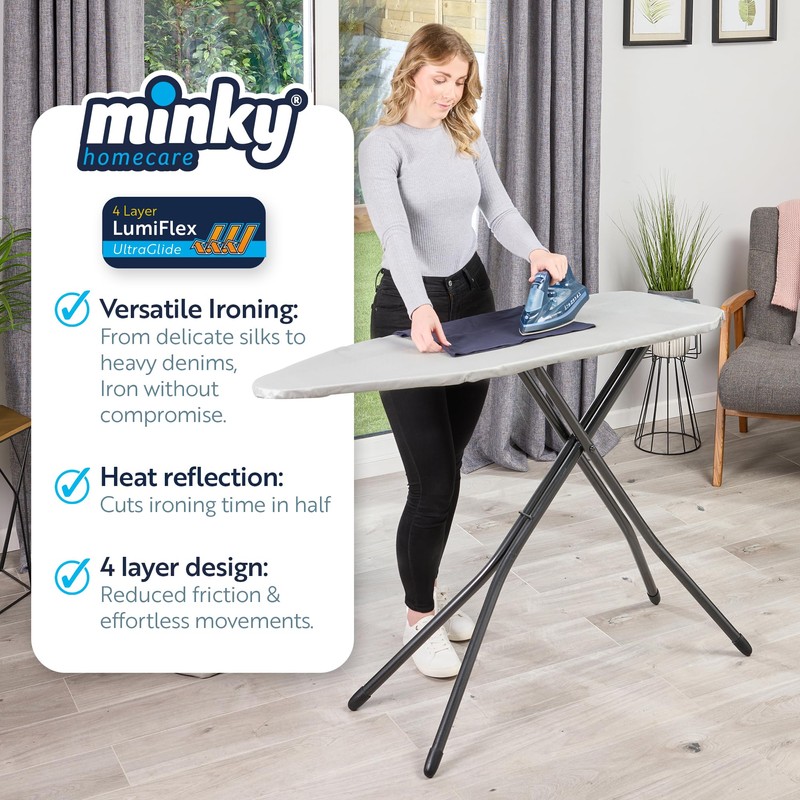 Minky Homecare SureFit Super Soft Ironing Board Cover and Pad