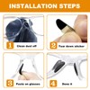 Adhesive Nose Pad,12 Pairs 1.3mm Ultra Thin Stick On Eyeglass