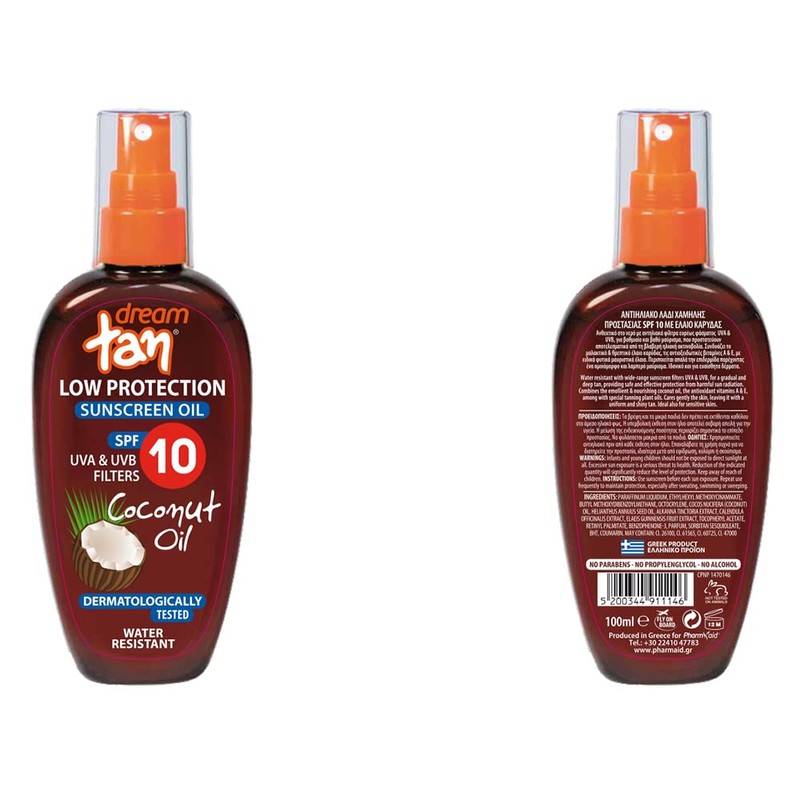 Pharmaid Dream Tan Sunscreen Coconut Oil Low Protection SPF 10