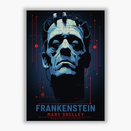 Frankenstein - Classic Book Collection - Wall Poster - Unique Gift Idea - Giclee Print - Print Only - Medium