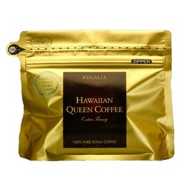Hawaiian Queen Coffee REGALIA 3.5 oz (100 g) (Hawaii Kona 100%) Beans