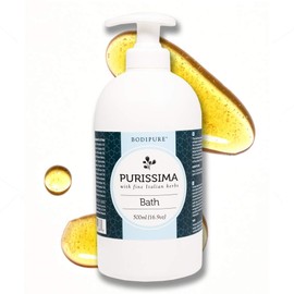 BODIPURE Organic Purissima Body Bath - Rich in Essential Oils, and Exotic Herbs - Moisturizing, and Restoring Skin Vitality - Made in Italy, 16.9 Ounce
