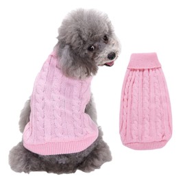 FEimaX Hundepullover Haustier Katze Hund Pullover Winter Warmer Sweater für Kleine Mittelgroße und große Hunde Katzen Welpen Strickpullover Kleidung Mantel Kostüm