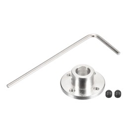 MECCANIXITY 1pcs 10mm Flange Coupling Connector Shaft Axis Fittings for DIY RC Model Motors, 2pcs Fastening Screw 1pcs Hex Wrench