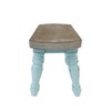 dwellington Farmhouse Wooden Step Stool - Rustic Solid Wood Design,