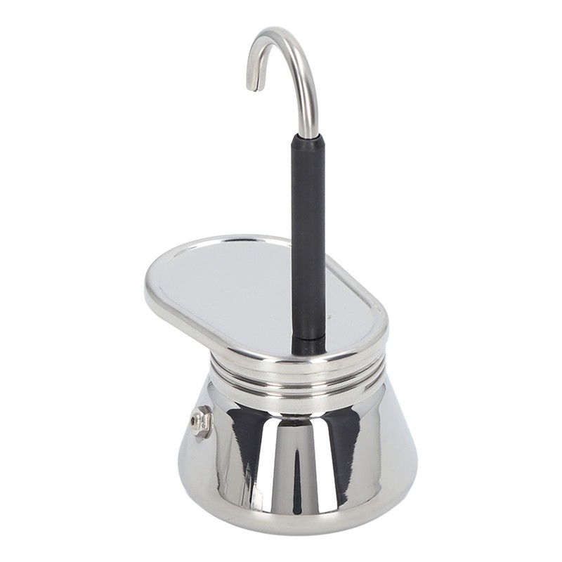 Single Spout Mocha Pot Stainless Steel Lightweight Italian Coffee Maker