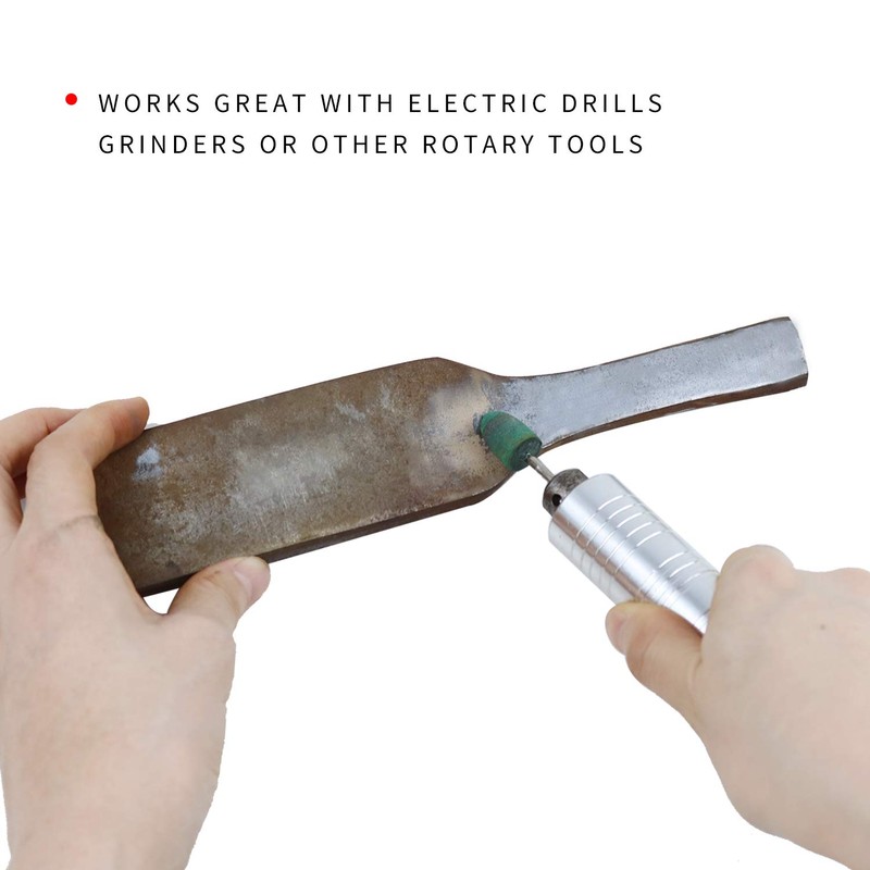 HEYMOUS Rubber Polishing Bits Polishing Drill Bit Green Buffer Abrasive