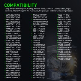 LEAPTREND W10185982 Clothes Dryer Timer Compatible with Whirlpool,Roper,Admiral,Maytag,Jenn-Air,Estate,Magic Chef,Crosley,Inglis,Norge,Modern,Maid,Amana,KitchenAid Replace MEDC300BW0 230V 60Hz