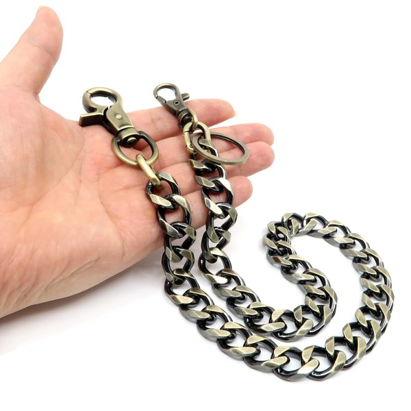 newtro Doubleness Layer Wallet Chain Trucker Jean Pants Chain for