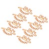 100pcs Paper Clips Portable Mini Cute Dinosaur Shape Electroplated Metal
