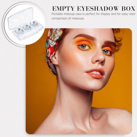 LALAFINA 6pcs Eyeshadow Lipstick Storage Boxes Portable Makeup Case for Daily Travel