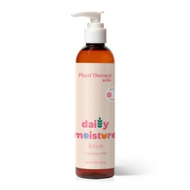 Plant Therapy Kids Daily Moisture Lotion 8 oz Fragrance-Free & Gentle for Kids, Soothes & Softens from Head to Toe, Lightweight, Fast-Absorbing Daily Hydration