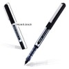 Liquid Ink Rollerball Pens, 12 Pack 0.5mm Stick Ballpoint Black