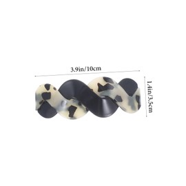 VICASKY 2pcs Aesthetic Hair Clips for Buns Decorative Spring Barrettes Turtle Shell and Light Tortoise Colors Lightweight Hair Accessories for Easy Ponytails and Everyday Styling