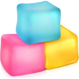 1Pc Random Color Ice Cube Squishy, Ice Cube Fidget Toy, Sensory Ball Stress Toy, Stress Relief Cube Sensory Toy For Adults, Novelty Squeeze (1Pc)
