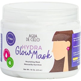 Agua de Cielo Hydra Glow Mask - Powerful Hair Mask for Dry & Damaged Hair, Contains Biotin, Strengthens & Hydrates, Reduce Frizz, Works on All Hair Types - 16 oz