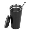 500ML Small Vacuum Coffee Cup Iced Coffee Bottle with Straw