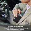 ALLEN & MATE Leather Card Holder Slim Wallet, RFID Blocking
