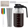 Cold Brew Coffee Maker Pitcher, 64oz Iced Coffee Tea Pitcher
