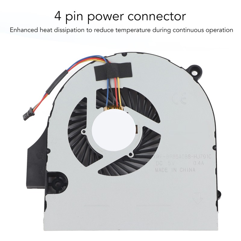 Replacement Laptop Cooling Fan 4 Pin Strong Heat Dissipation Cooling