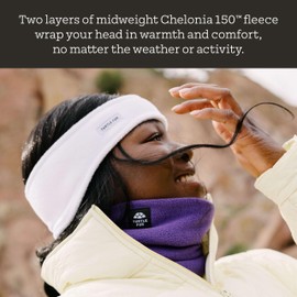 Turtle Fur Double-Layer Bang Band, Chelonia 150 Fleece Headband,Blaze,One Size