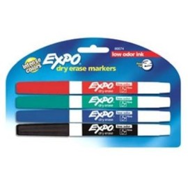 Sanford 86674K 4-Pack Expo Low-Odor Fine-Point Dry Erase Markers - Quantity 66