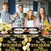 FuWeave 3 Pcs 8th Grade Graduation Tablecloth 54x108 Bye Bye