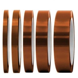 selizo High Temp Tape, 5 Pack Multi – Sized 1/8”, 15/64”, 15/64”, 15/32”, 5/64”, Heat Resistance Up to 280℃ (536℉) | selizo