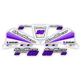 Factory EFX Purple Whi LT80 Quadracer Graphics Lt 80 Decals Stickers Quad Atv Quadsport girl