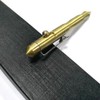 Solid Brass Pen with Retractable Refills and Bolt Action Portable