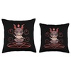 Satanic Baby Baphomet Goat Cute Baby Baphomet Throw Pillow, 16x16,