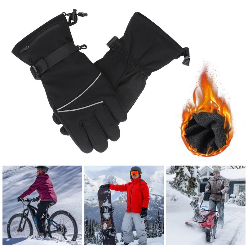 Electric Heating Gloves 3 Gear Touchscreen 4.5V Multipurpose Portable Hand